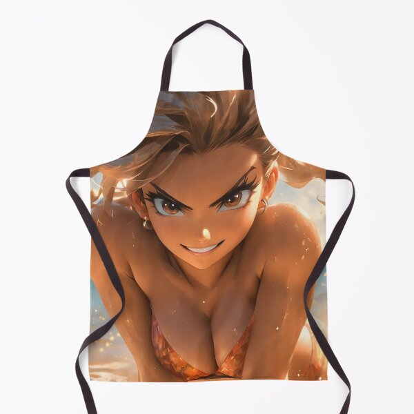 Item preview, Devious smile anime beach girl wall art poster designed and sold by BorgSpareParts.