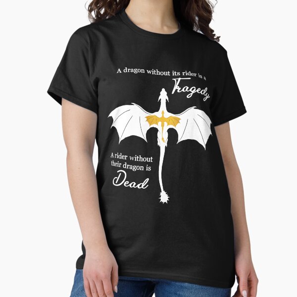 Vista previa del artículo con la obra «Códice del Jinete del Dragón - Cuarta Ala, Tairn y Andarna, blanco», diseñado y vendido por Nici03.