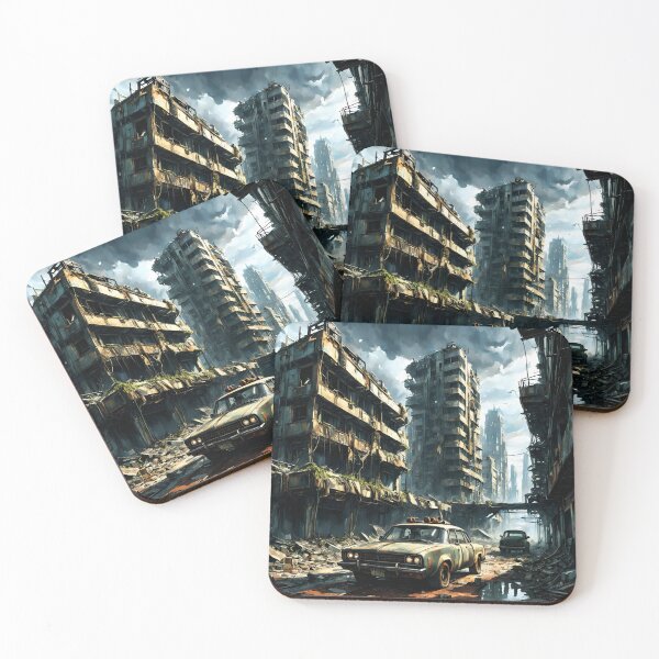 Item preview, Abandoned Cars in a Post-Apocalyptic Scenario 4 designed and sold by Brasuca's Art.