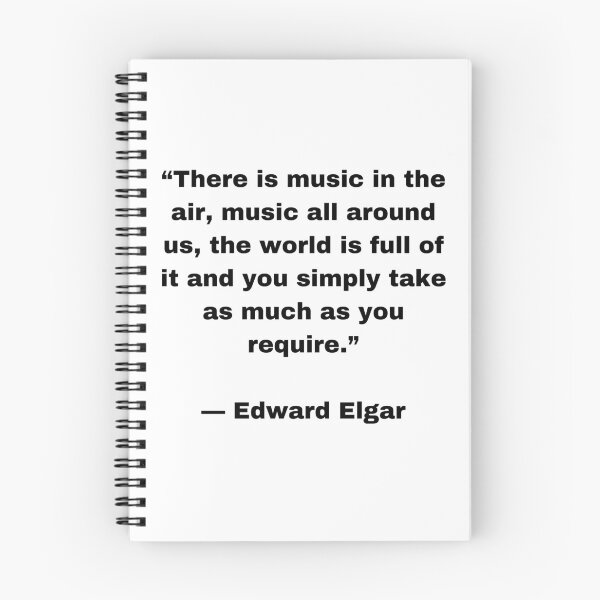 Item preview, Edward Elgar Quote |Sticker| There is Music in the air, music all around us, the world is full of it and you simply take as much as you require designed and sold by SeaNympth.