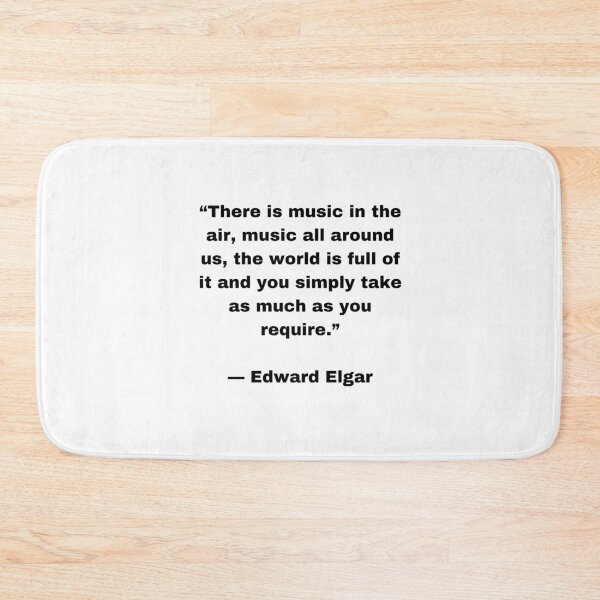 Item preview, Edward Elgar Quote |Sticker| There is Music in the air, music all around us, the world is full of it and you simply take as much as you require designed and sold by SeaNympth.