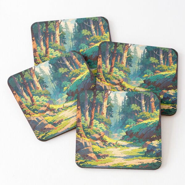Item preview, Forest Reverie A Serene Path Through Vibrant Woods designed and sold by ArtComixHaven.