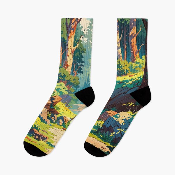 Item preview, Forest Reverie A Serene Path Through Vibrant Woods designed and sold by ArtComixHaven.