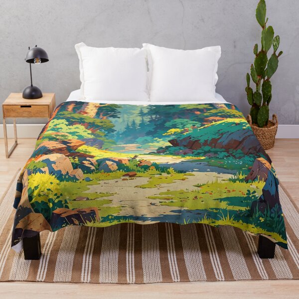 Item preview, Forest Reverie A Serene Path Through Vibrant Woods designed and sold by ArtComixHaven.