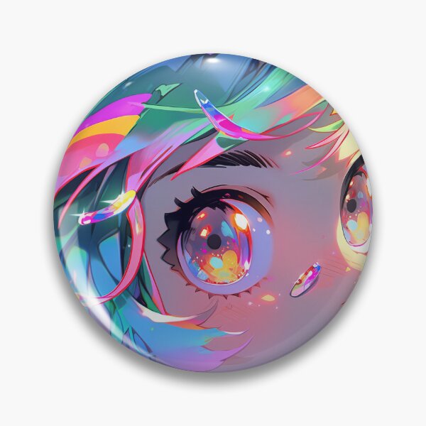 Item preview, Vibrant Pastel Sparkle Anime Girl designed and sold by bubblegoth.