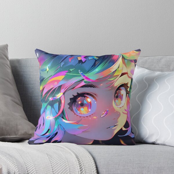 Item preview, Vibrant Pastel Sparkle Anime Girl designed and sold by bubblegoth.