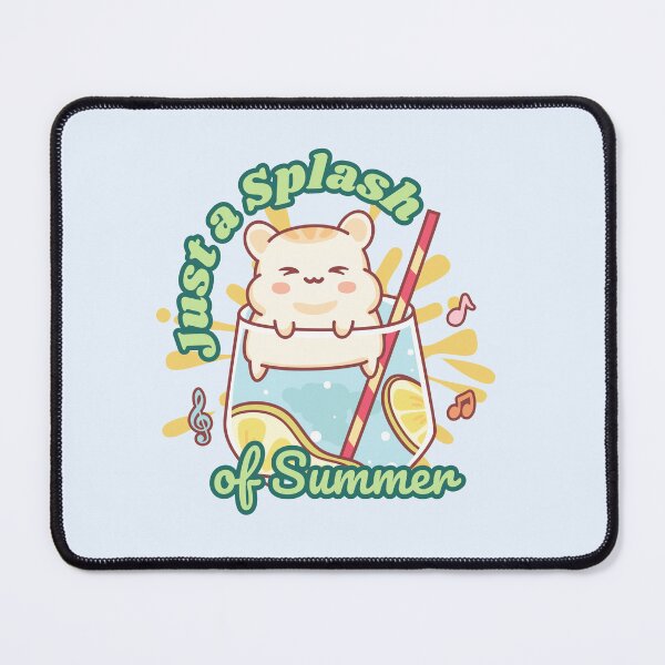 Item preview, Just a Splash of Summer | Cute Hamster with Lemonade designed and sold by Kimochi-Shop.
