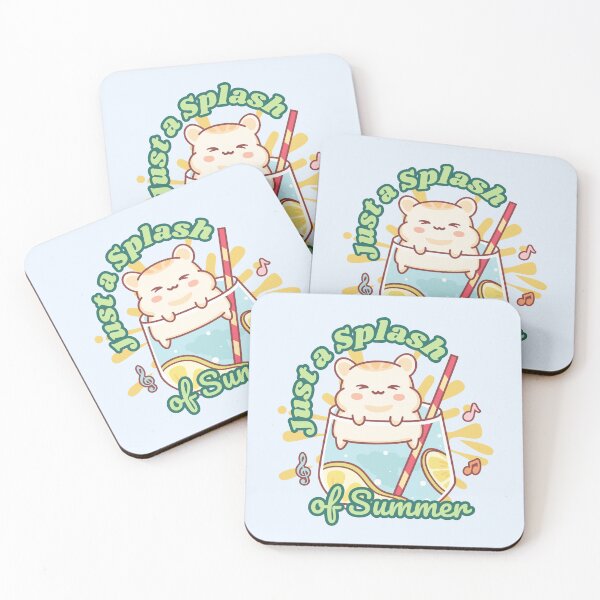 Item preview, Just a Splash of Summer | Cute Hamster with Lemonade designed and sold by Kimochi-Shop.