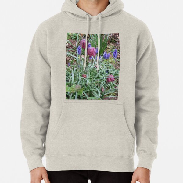 Muscari and Fritillary Pullover Hoodie
