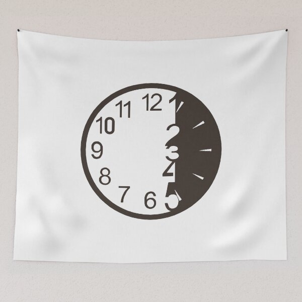 Item preview, stylized clock designed and sold by Numbers-Art.