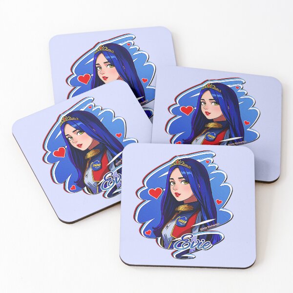 Item preview, Evie Princesa Azul Estrella - Descendientes 3 Manga Anime Dibujos animados Estilo Pop Art designed and sold by Arte Enchanted.