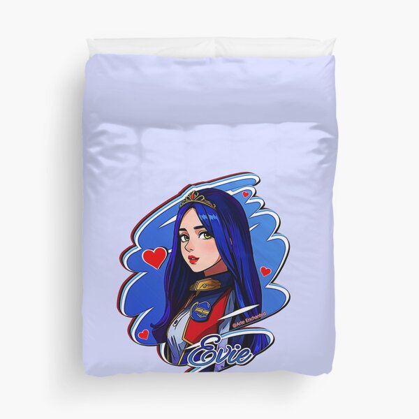 Vista previa del artículo con la obra «Evie Princesa Azul Estrella - Descendientes 3 Manga Anime Dibujos animados Estilo Pop Art», diseñado y vendido por Arte Enchanted.