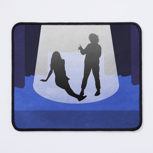 Item preview, Doing It Live - Theatrical Stage Scene in Blue Art Print designed and sold by Justin Pierce.