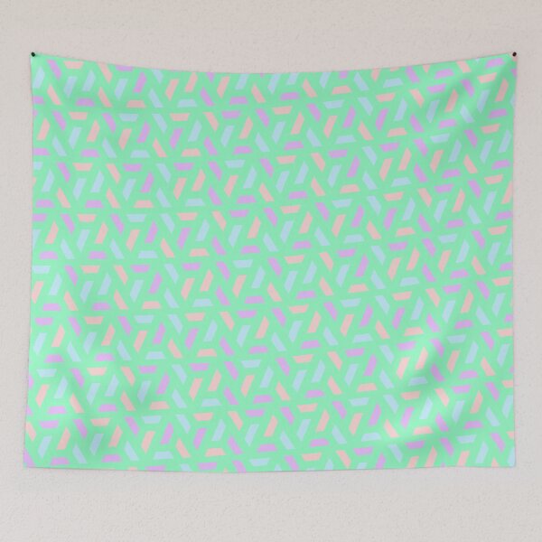 Item preview, Green Multicolor Triangles Seamless Ordered Repeating Pattern Composition designed and sold by Alchemy-A-La-G.