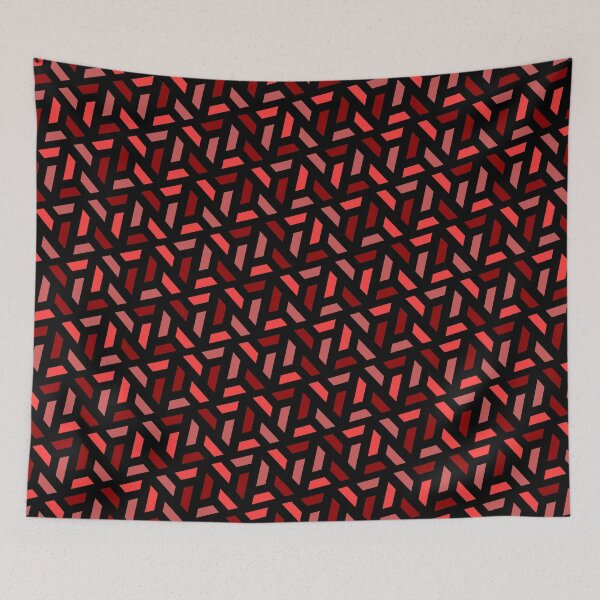 Item preview, Multicolor Red Tribute Repeating Triangles Continuous Seamless Composition designed and sold by Alchemy-A-La-G.