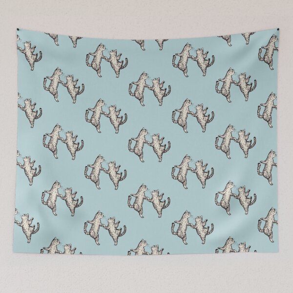 Item preview, The Dancing Tabby Cats designed and sold by KilkennyCat Art.