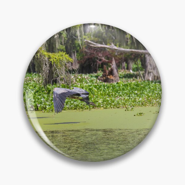 Item preview, Blue Heron in a Louisiana Swamp designed and sold by jrtwynam.