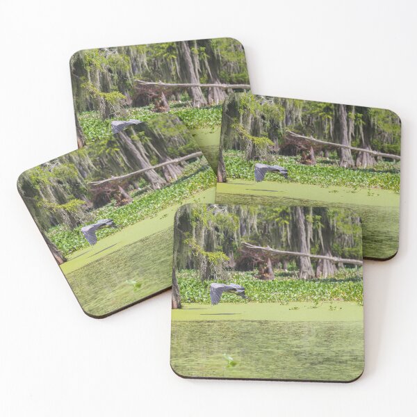 Item preview, Blue Heron in a Louisiana Swamp designed and sold by jrtwynam.