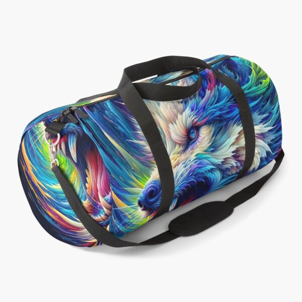 Item preview, Colorful Abstract Wolf Logo designed and sold by PixelCraftDSG.