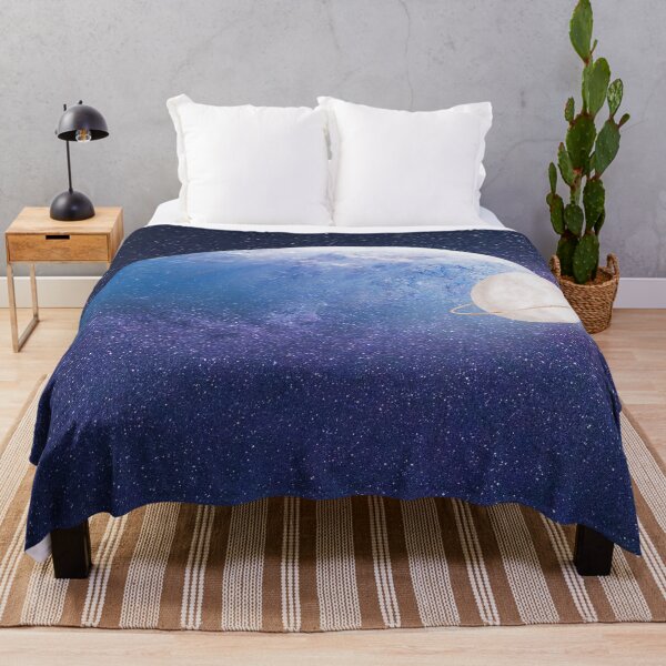 Item preview, Blue and White Planet in Galaxy designed and sold by WhiteSoftPetals.