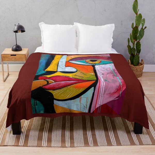 Item preview, Psychedelic Rouge Reflections- Delving into the Enigmatic World of Woman's Red Lips Abstract Expressionism designed and sold by OlfactoART Studio.