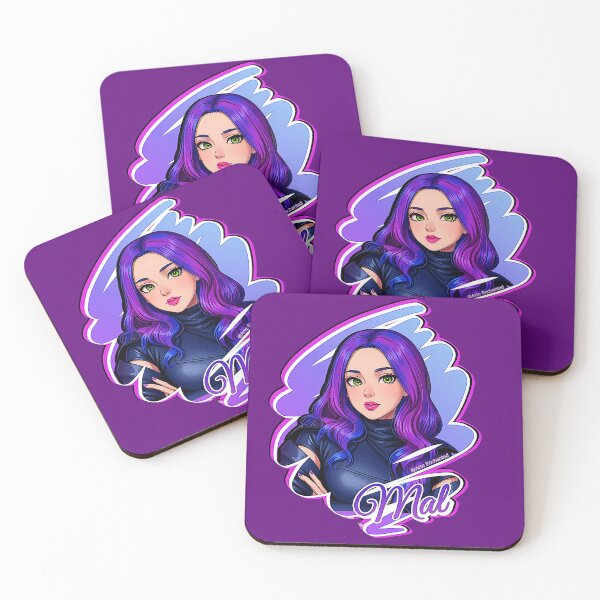Item preview, Mal Purple Queen - Descendants 3 Manga Anime Cartoon Comics Style designed and sold by Arte Enchanted.