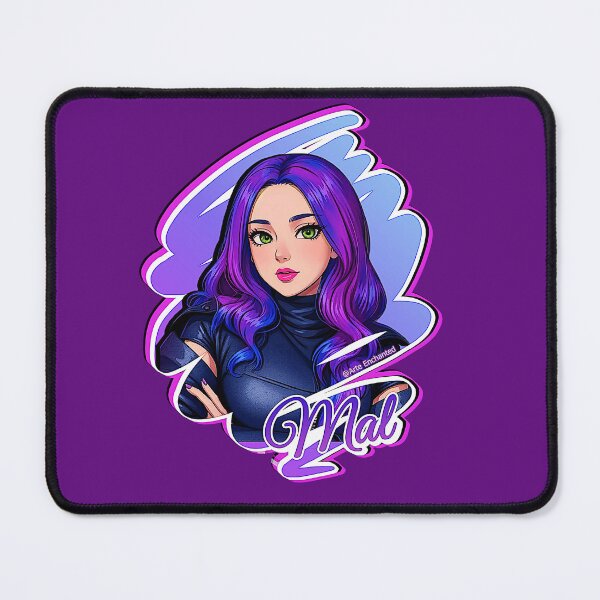 Item preview, Mal Purple Queen - Descendants 3 Manga Anime Cartoon Comics Style designed and sold by Arte Enchanted.