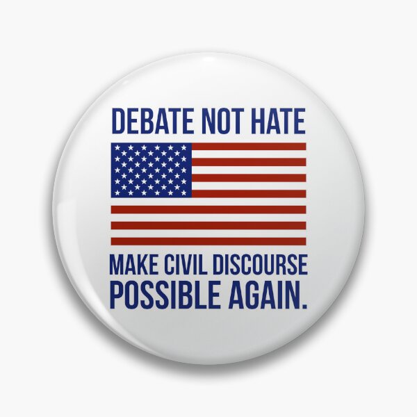 Item preview, Debate not hate American flag patriotic design  designed and sold by Rachel the Artist .