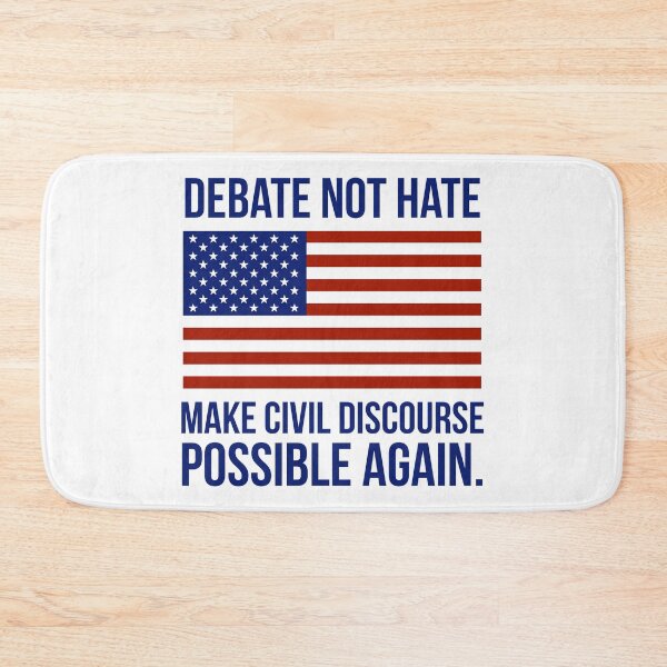 Item preview, Debate not hate American flag patriotic design  designed and sold by Rachel the Artist .