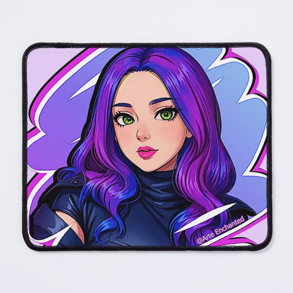 Item preview, Mal Purple Queen Star - Descendants 3 Manga Anime Cartoon Comics Style designed and sold by Arte Enchanted.