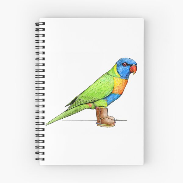 Item preview, Rainbow Lorikeet in Uggs Boots designed and sold by JimsBirds.