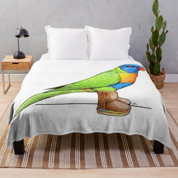 Item preview, Rainbow Lorikeet in Uggs Boots designed and sold by JimsBirds.