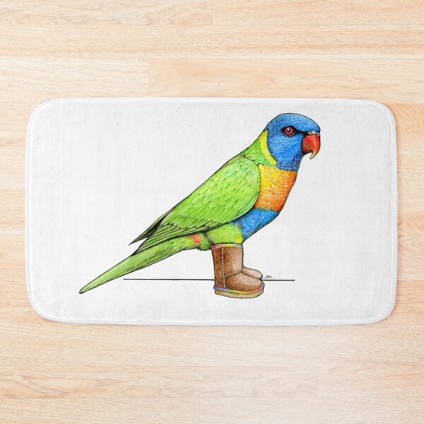 Item preview, Rainbow Lorikeet in Uggs Boots designed and sold by JimsBirds.