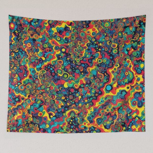 Item preview, Abstract Colorful Psychedelic Pattern designed and sold by calibrit.
