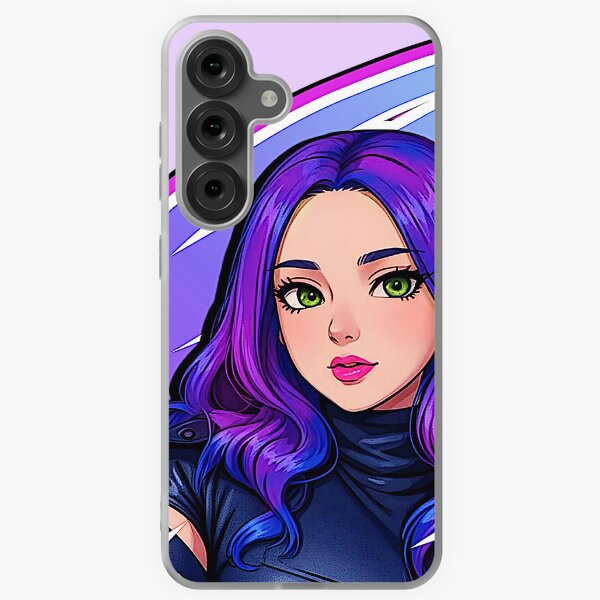 Vista previa del artículo con la obra «Mal Purple Queen Star - Descendientes 3 Manga Anime Dibujos animados Estilo cómic», diseñado y vendido por Arte Enchanted.
