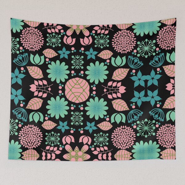 Item preview, Colorful flowers patterns  designed and sold by AnyMar2023.