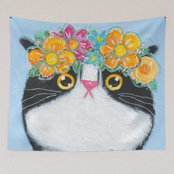Item preview, Flower Crown Tuxie designed and sold by KilkennyCat Art.