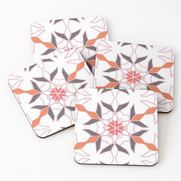 Item preview, Geo Coral Black Daisy designed and sold by Ldydesign.