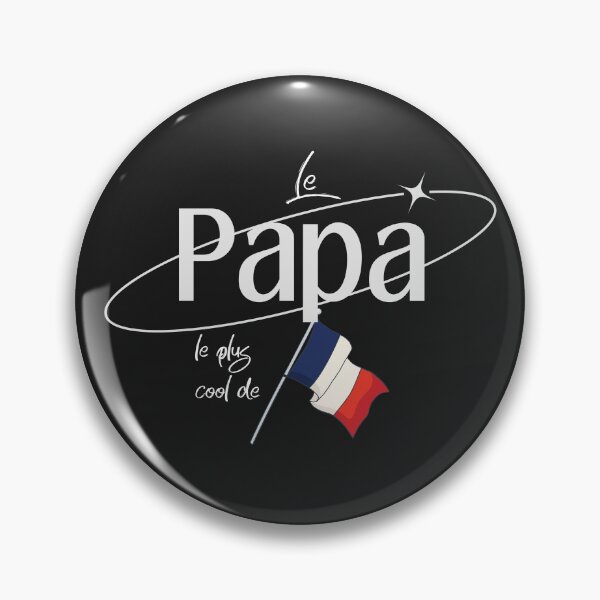 Item preview, Le papá le plus cool de France (Coolest dad in France) designed and sold by SillyShibas.