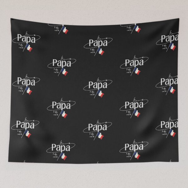 Item preview, Le papá le plus cool de France (Coolest dad in France) designed and sold by SillyShibas.