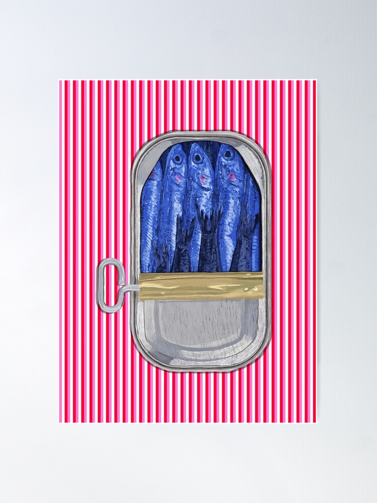 Thumbnail 2 of 3, Poster, Canned Sardines designed and sold by erinncapko.