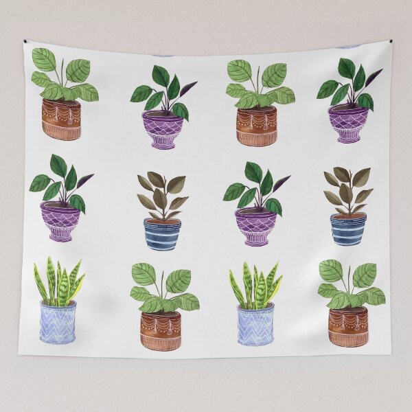 Item preview, Houseplants Pattern 2.0 designed and sold by nurulanati.