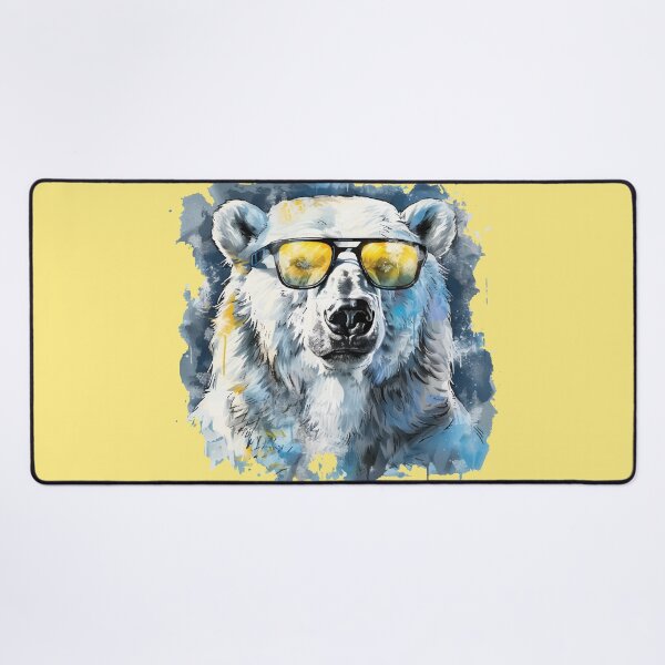 Item preview, Colorful/Colorful polar bear with sunglasses 03 designed and sold by Batch-C91.