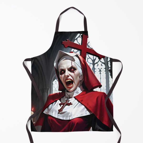 Item preview, Creepy Demonic Zombie Nun designed and sold by TheArtOfPat.
