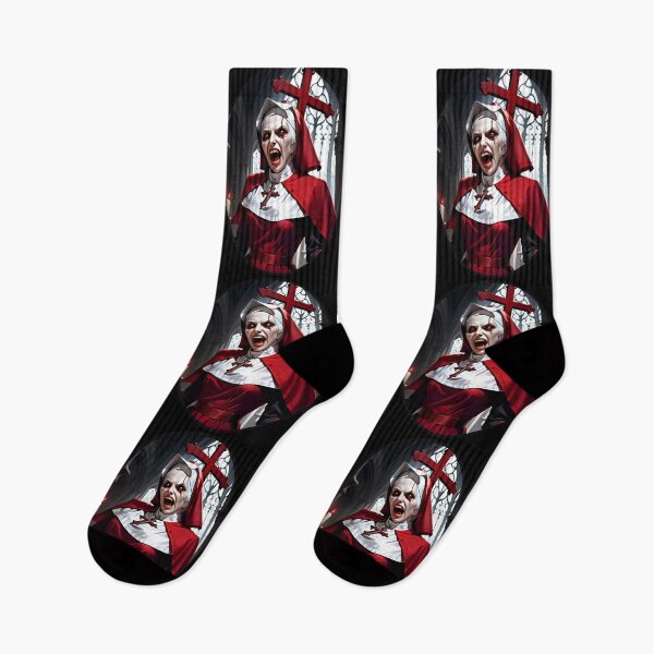 Item preview, Creepy Demonic Zombie Nun designed and sold by TheArtOfPat.