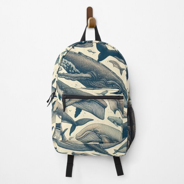 Item preview, Whale Pattern Art | Marine Melody | Ocean-Themed Decor. designed and sold by litchick1977.