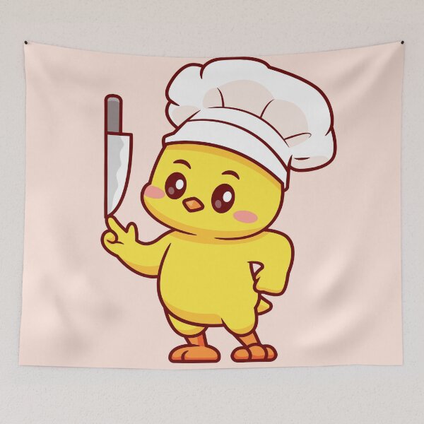 Item preview, Chef Clucker: Cute Cartoon Vector Icon" designed and sold by hjian8219.