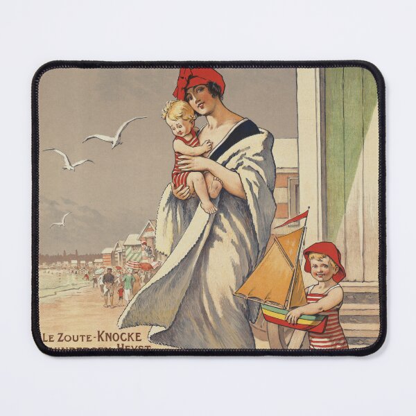 Item preview, Belgian Watering Places Vintage Travel Poster designed and sold by OddPopnyc.