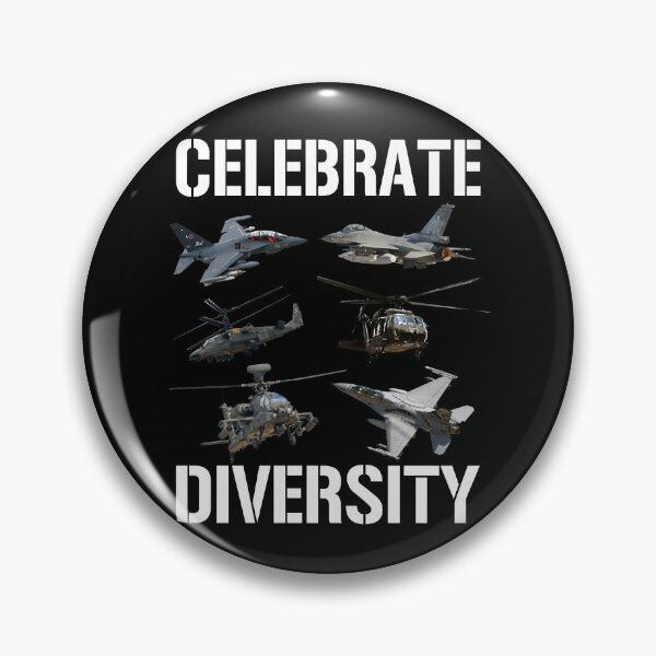 Artikelvorschau, Celebrate Diversity Helicopters Military Jets Military Gear entworfen und verkauft von DynamicDesign.