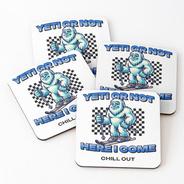 Item preview, Skiing Yeti or not here I come designed and sold by KloverDesigns.